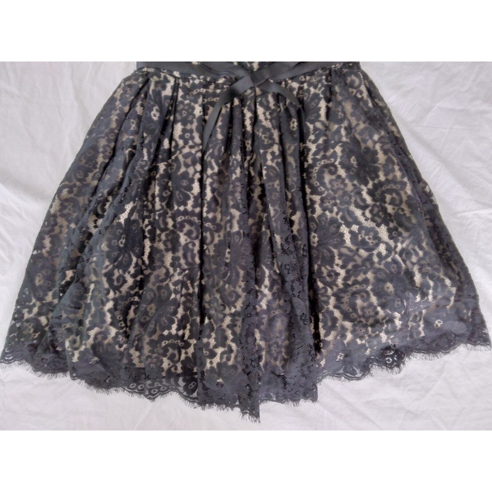 Robert Rodriguez Neiman Marcus Black Lace Overlay Strapless Dress Womens Size 10 - Picture 5 of 15